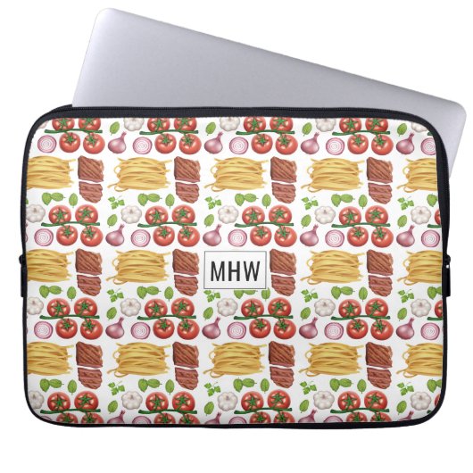 Pasta Pattern individuelle Laptop-Ärmel Laptopschutzhülle (Vorderseite)