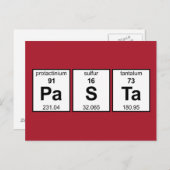 PaSTa Periodic-Tabelle Postkarte (Vorne/Hinten)