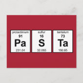 PaSTa Periodic-Tabelle Postkarte (Vorderseite)