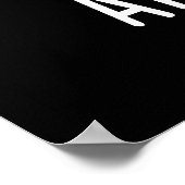 Pasta-Phantastische Funny Pasta Pun Dark BG Poster (Ecke)