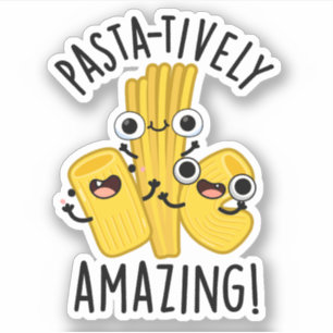 Pasta-Phantastische Pasta Pun Aufkleber