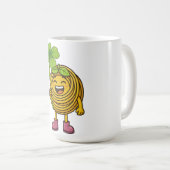 Pasta Polo – Lucky  with Clover -Shirt Kaffeetasse (VorderseiteRechts)
