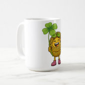 Pasta Polo – Lucky  with Clover -Shirt Kaffeetasse (Vorderseite Links)