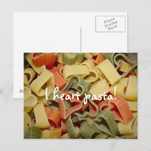 PASTA Postcard Postkarte (Vorne/Hinten)