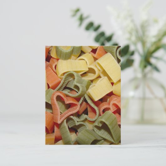 Pasta Postkarte (Stehend Vorderseite)