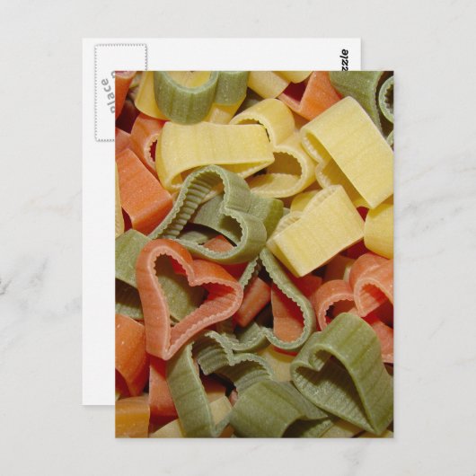 Pasta Postkarte (Vorne/Hinten)