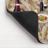 Pasta Red Wine Mouse Pad! Mousepad (Ecke)