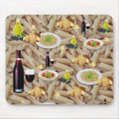Pasta Red Wine Mouse Pad! Mousepad (Vorne)
