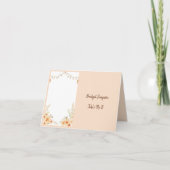 Pasta Rustic boho Florals Single Gästekarte Dankeskarte (Vorderseite)