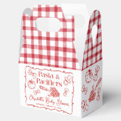 Pasta & Schnuller Handgezeichnete italienische Bab Geschenkschachtel (Geöffnet)