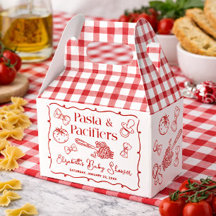 Pasta & Schnuller Handgezeichnete italienische Bab Geschenkschachtel