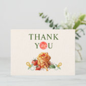 Pasta & Schnullers Kinderdusche Vielen Dank Dankeskarte (Stehend Vorderseite)