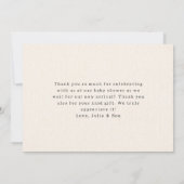 Pasta & Schnullers Kinderdusche Vielen Dank Dankeskarte (Rückseite)