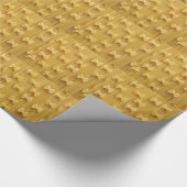 Pasta Spaghetti Noodi Abstrakt Geschenkpapier (Ecke)