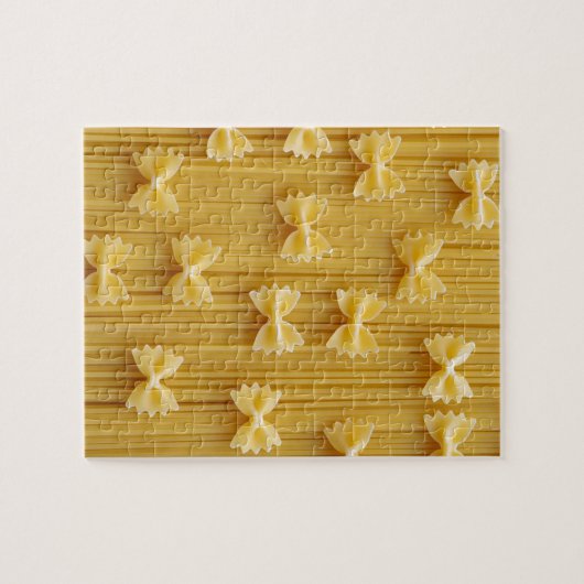 Pasta Spaghetti Noodi Abstrakt Puzzle (Horizontal)