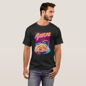 Pasta Synthwave 80er Retrowave Ästhetik T-Shirt (Vorne ganz)