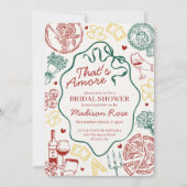 Pasta Thats Amore Italian Brunch Bridal Shower Einladung (Vorderseite)