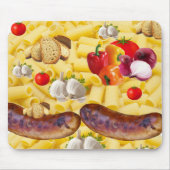 Pasta Tomato Brot Maus Pad! Mousepad (Vorne)