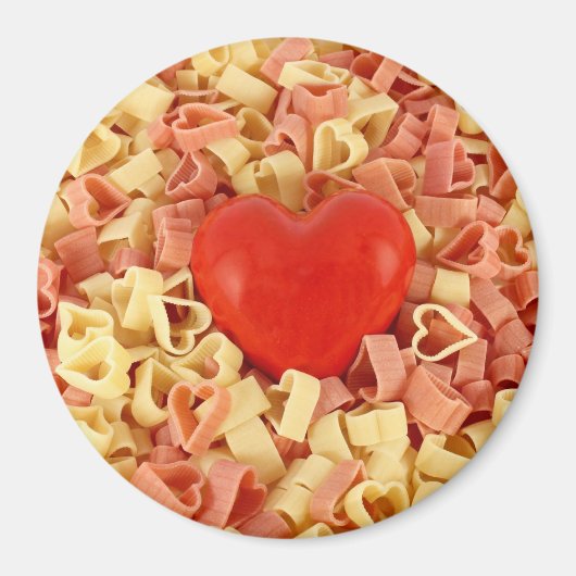 Pasta und Herz Magnet (Vorne)