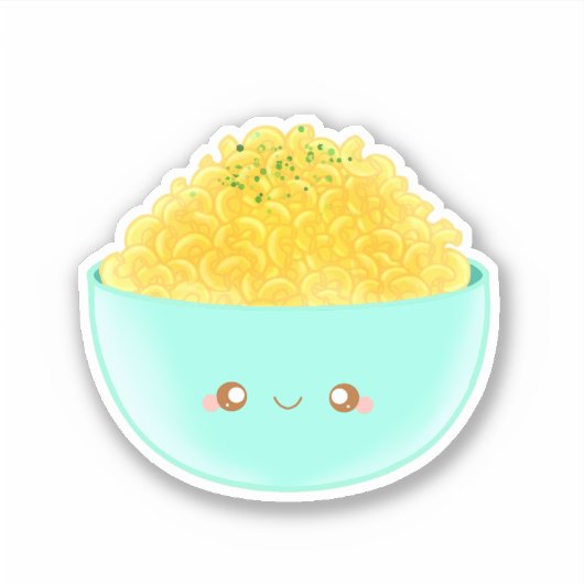 Pasta und Käse Aufkleber (Vorderseite)