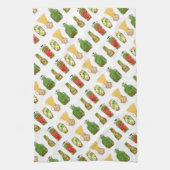 Pasta und Pepper Jars Geschirrtuch (Vertikal)