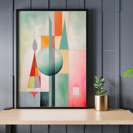 Pasta Watercolor Abstrakte Wand an Wand Poster