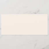 Pasta-Zeichnungen Hochzeitmenü Menükarte (Rückseite)