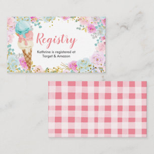 Pastagereis creme Floral Aquarell Beilage Begleitkarte