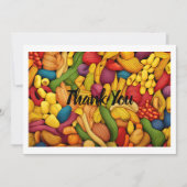 Pastagerichte Dankeskarte (Vorderseite)