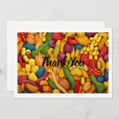 Pastagerichte Dankeskarte (Vorne/Hinten)