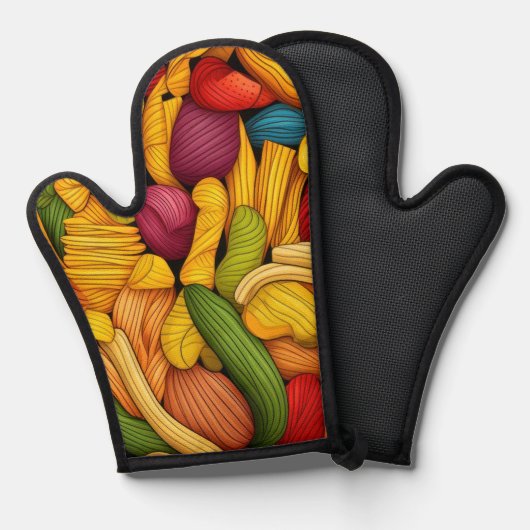 Pastagerichte Ofenhandschuh (Vorderseite/Rückseite)