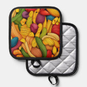 Pastagerichte Topflappen (Vorderseite/Rückseite)