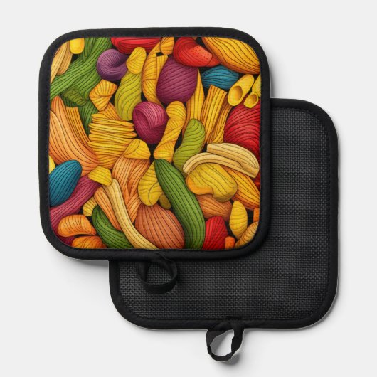 Pastagerichte Topflappen (Vorderseite/Rückseite)