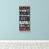 Pasta's Kitchen Art Leinwanddruck (Insitu (Holzboden))