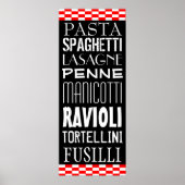 Pasta's Kitchen Art Poster (Vorne)