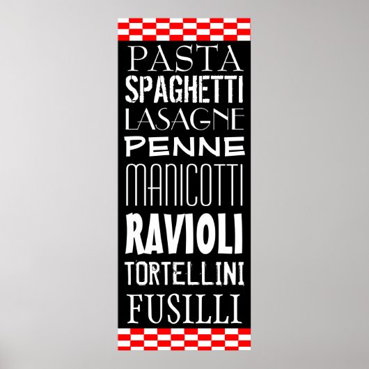 Pasta's Kitchen Art Poster (Vorne)