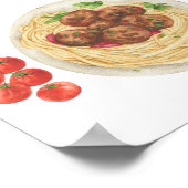 Pastaspaghetti-Baby-Shower-Geschenke Poster (Ecke)