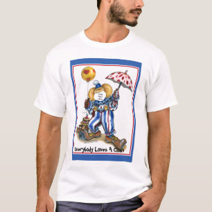 Paste-EIN-Gesicht im Clown T-Shirt