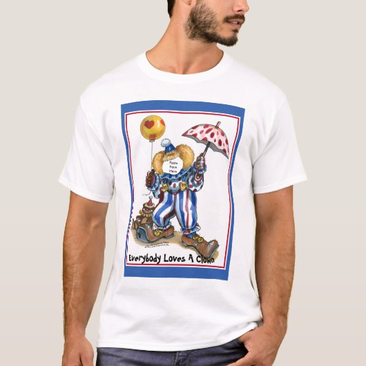 Paste-EIN-Gesicht im Clown T-Shirt (Vorderseite)