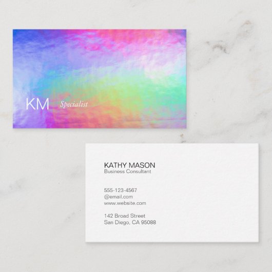 Paste Foil | Hintergrund Visitenkarte (Vorne/Hinten)