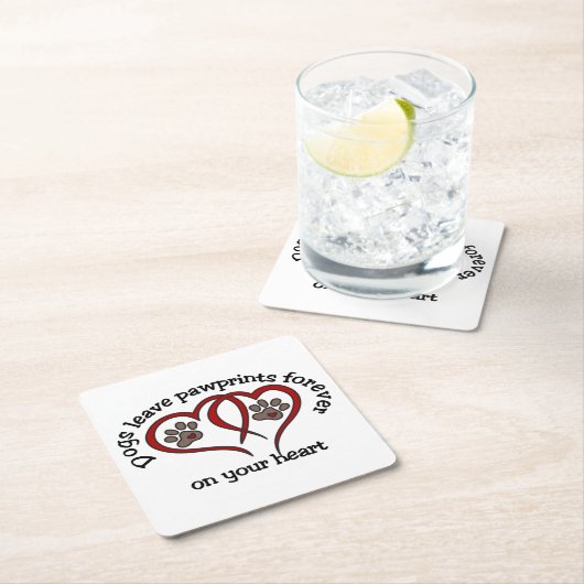 Paste Rechteckiger Pappuntersetzer (Vor Ort)