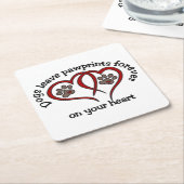 Paste Rechteckiger Pappuntersetzer (angewinkelt)