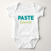 PASTE (Strg+V) Kopieren und Einfügen Baby Strampler (Vorderseite)
