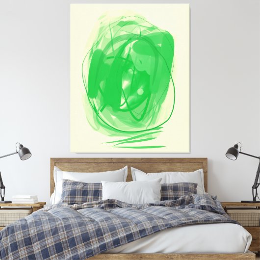 Pasted optical illusion Stretched Canvas Print Leinwanddruck (Insitu (Schlafzimmer))