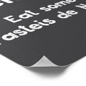 Pasteis De Nata Rtuguese Quote Funny Rtugal Food R Poster (Ecke)