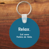 Pasteis De Nata Rtuguese Quote Funny Rtugal Food R Schlüsselanhänger (Vorderseite)