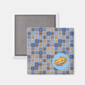 Pasteis de Nata Tiles Magnet (Vorderseite/Rückseite)