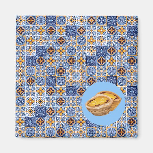 Pasteis de Nata Tiles Magnet (Vorne)