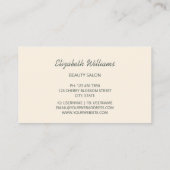 Pastel 3D-Rose Visitenkarte (Rückseite)