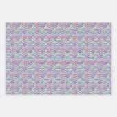Pastel 3D Snowflakes Weihnachtsbaby Geschenkpapier Set (Vorderseite 2)